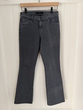 J Brand Sallie Shady Bootcut Flare Jeans — Charcoal Grey Gray Mid Rise, 26